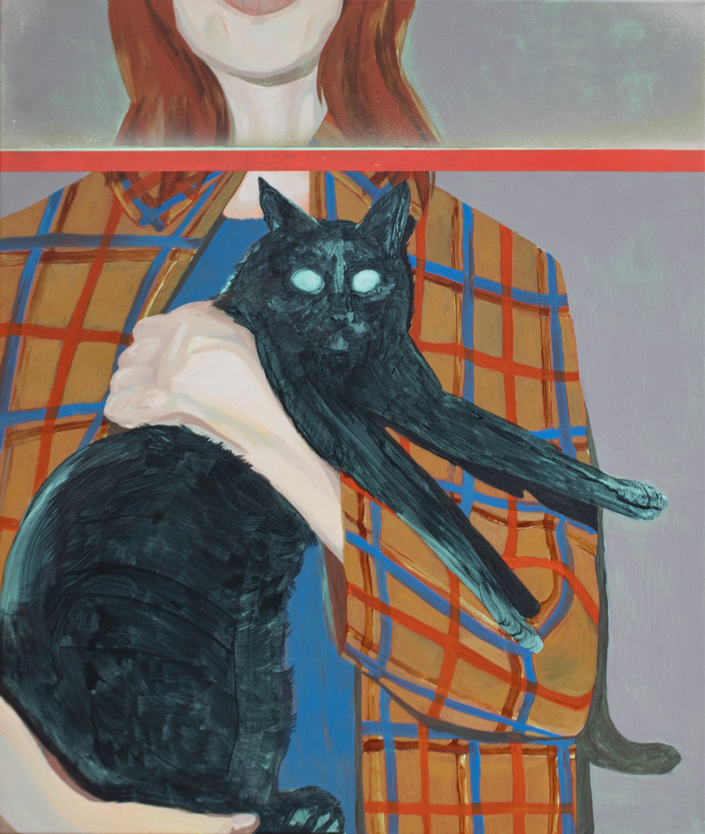 Trece, the black cat.