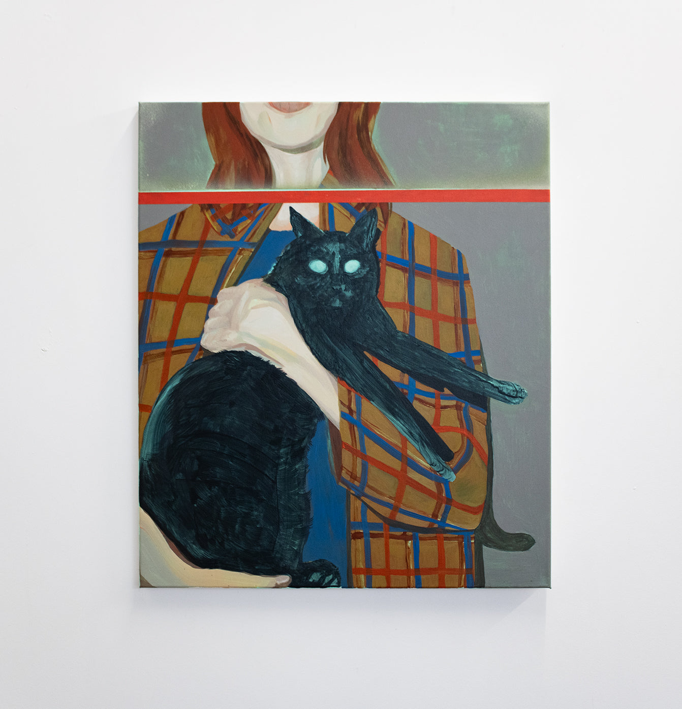 Trece, the black cat.