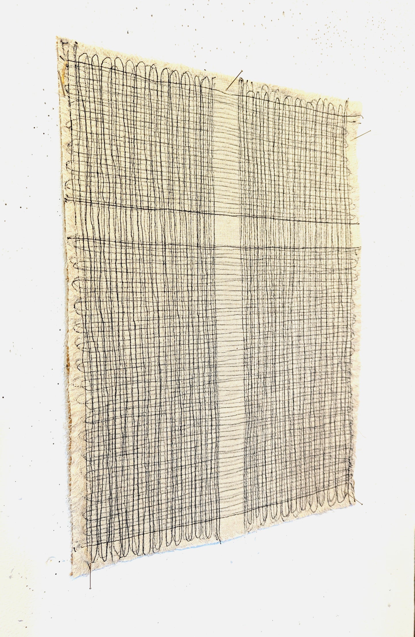 Stitched White Cross