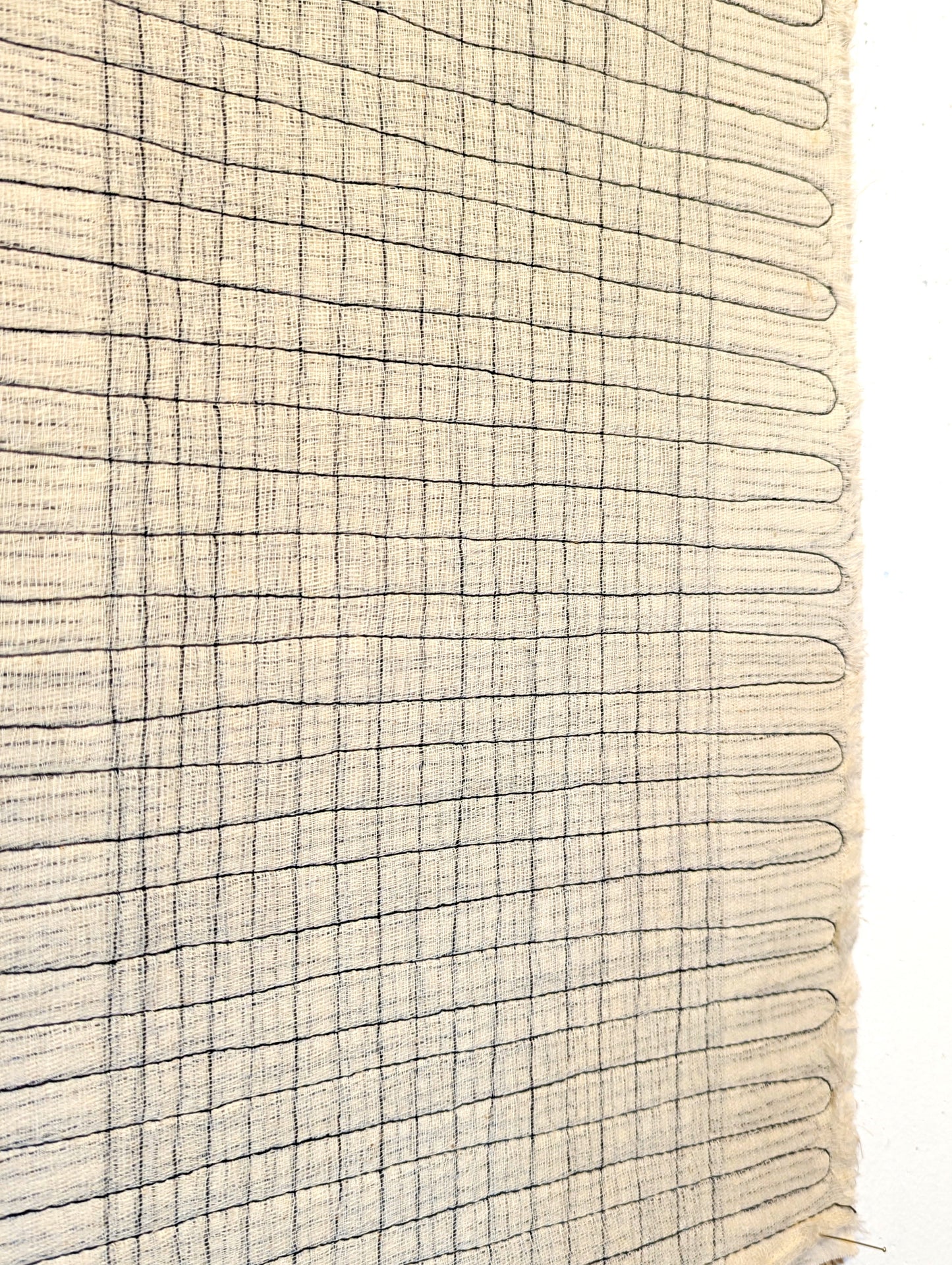 Stitched White Cross
