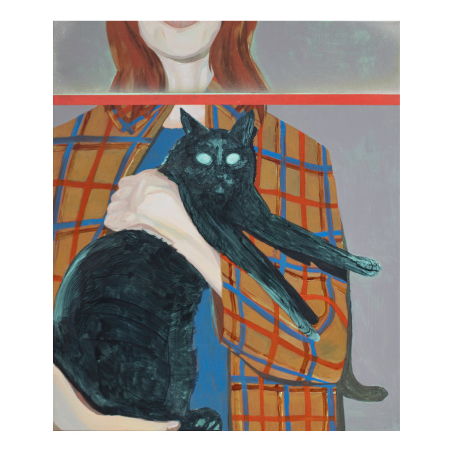 Trece, the black cat.