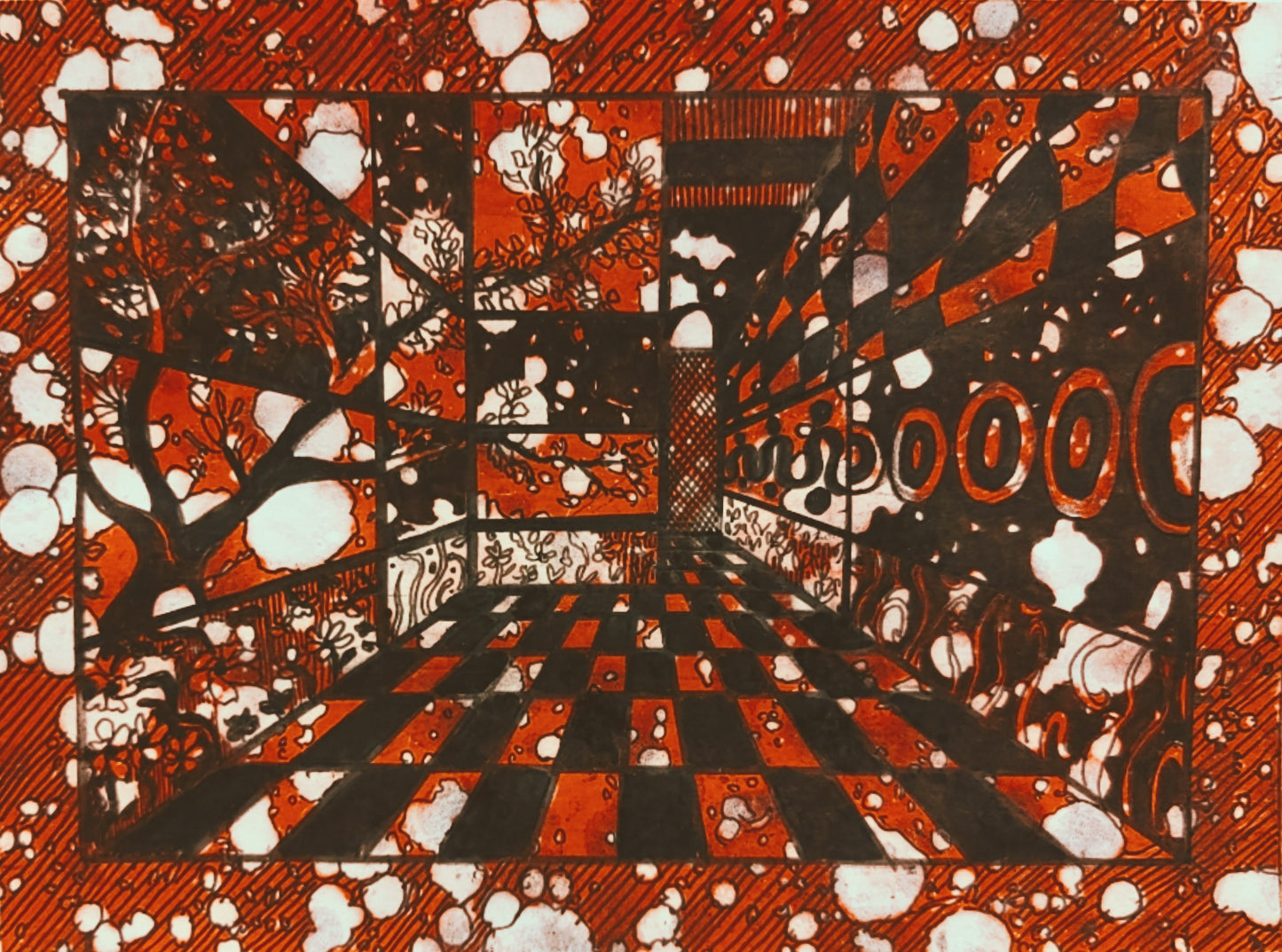 Ambra Scali — Correspondances #1 — original postcard artwork