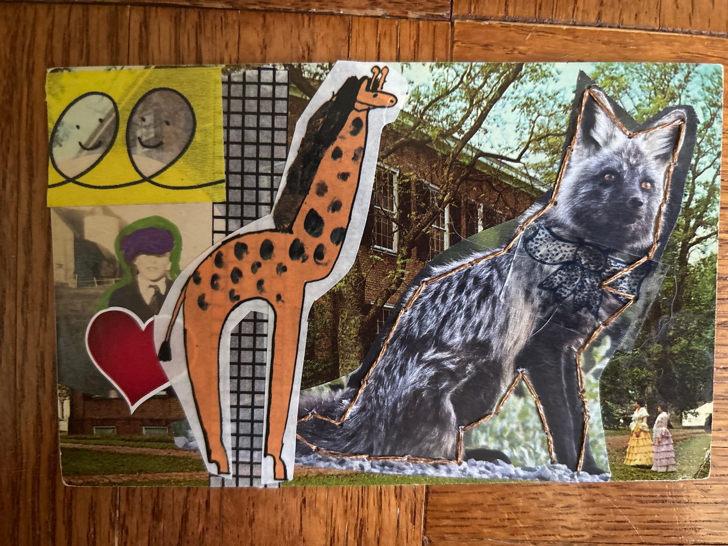 Amy Marks — Correspondances #1 — original postcard artwork