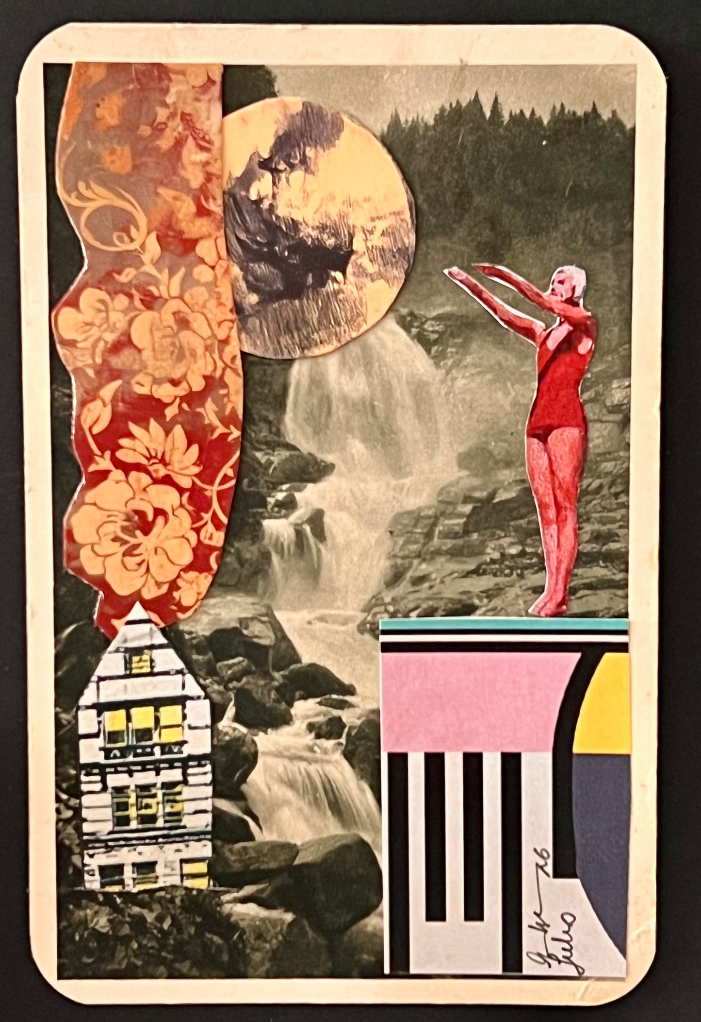 Ana Mª Fernández Cabada — Correspondances #1 — original postcard artwork