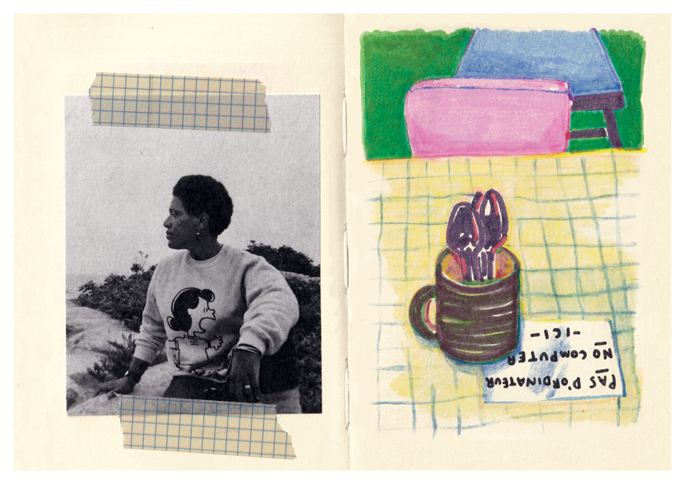Ana Parracho — Correspondances #3 — original postcard artwork