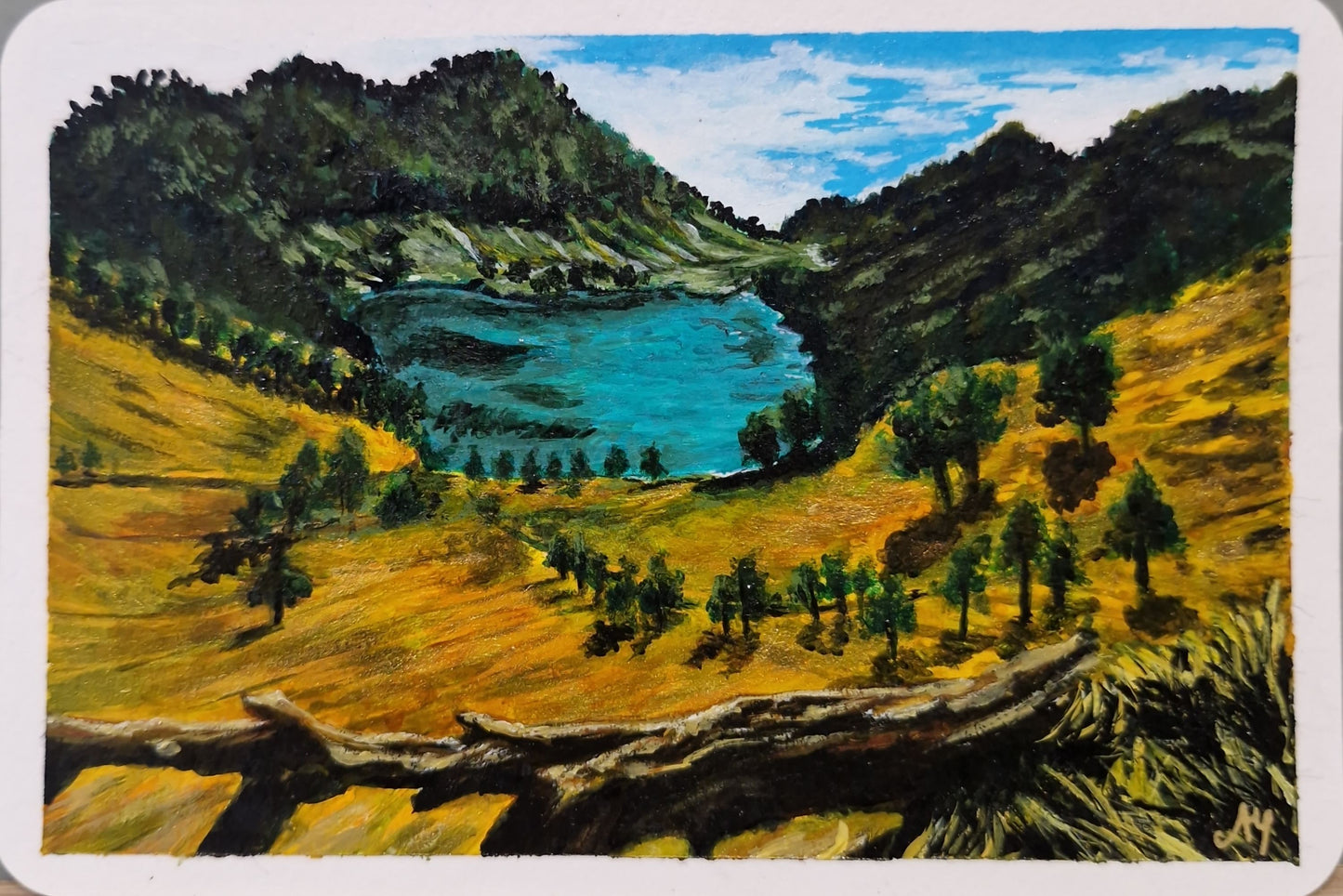 Angelia Yulita — Correspondances #1 — original postcard artwork