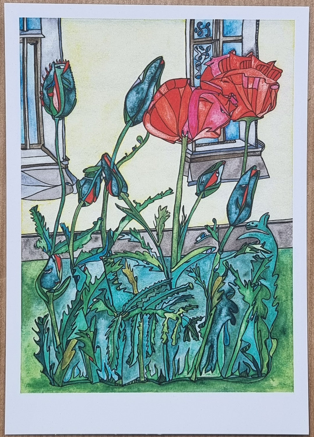 Anna Samoilovych — Correspondances #2 — original postcard artwork
