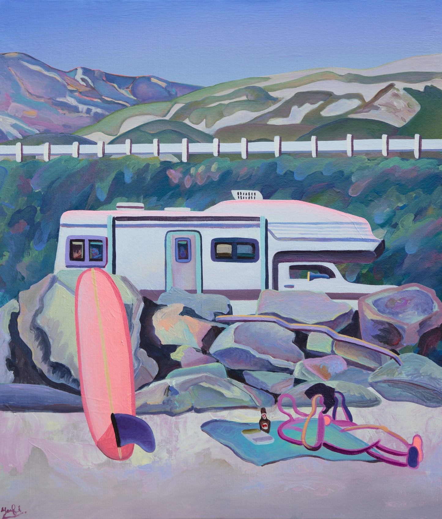 At Emma Wood Beach