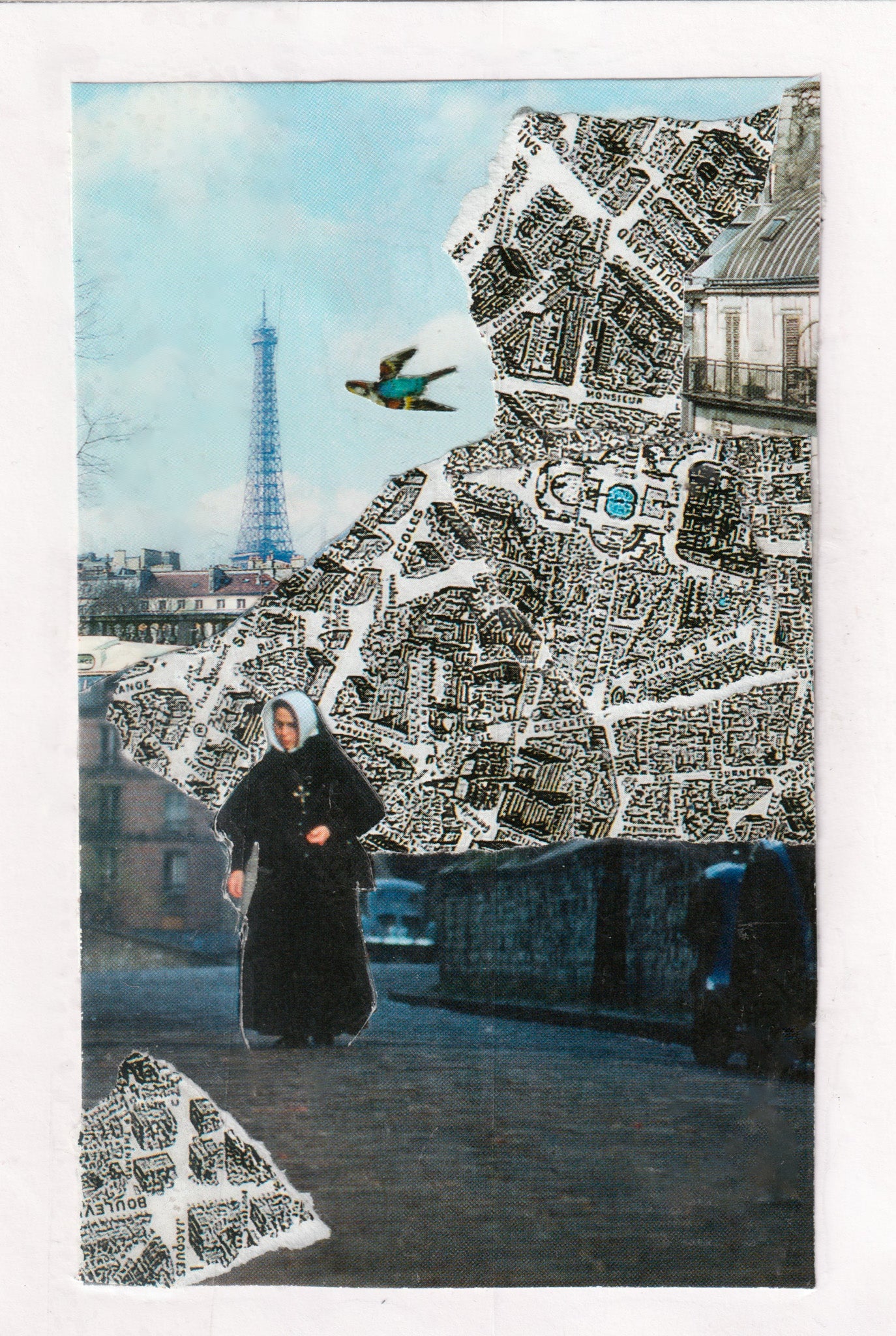 Ava "La Compasseresse" de Courtivron — Correspondances #3 — original postcard artwork