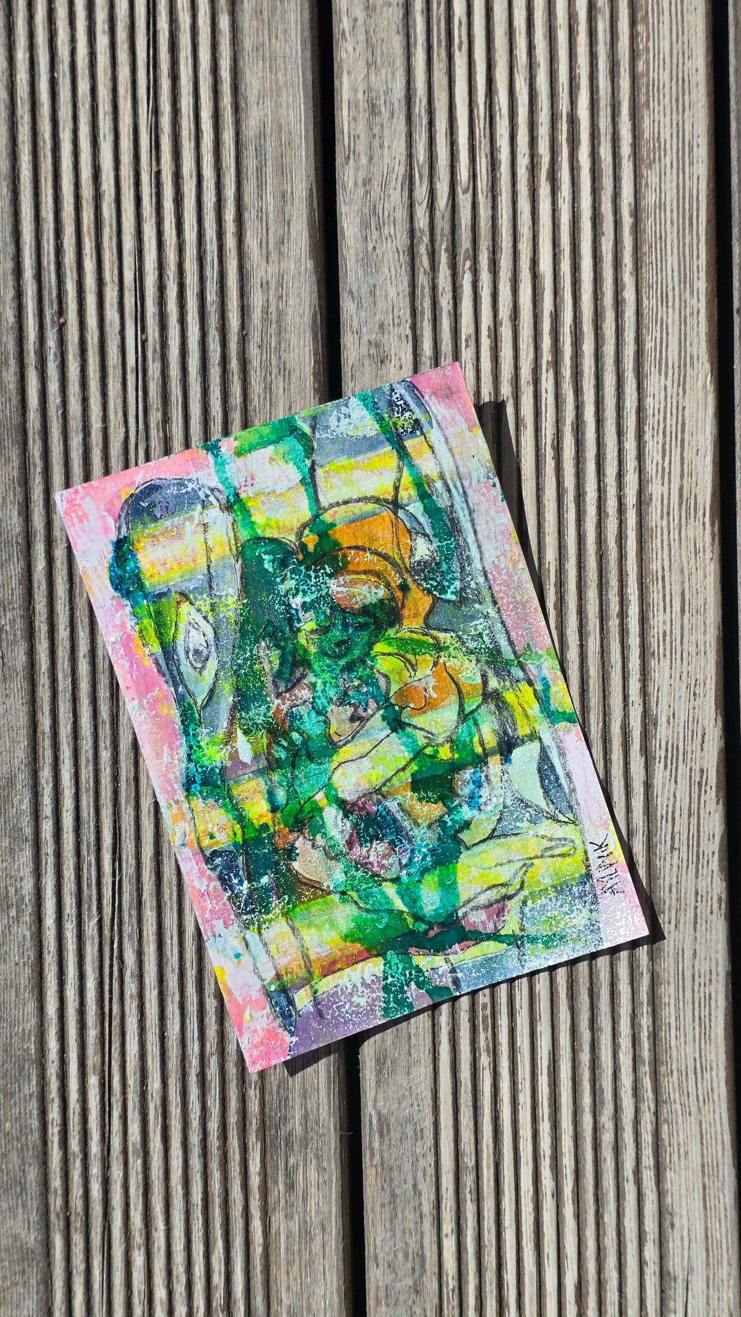 Aylin Eskinazi — Correspondances #1 — original postcard artwork