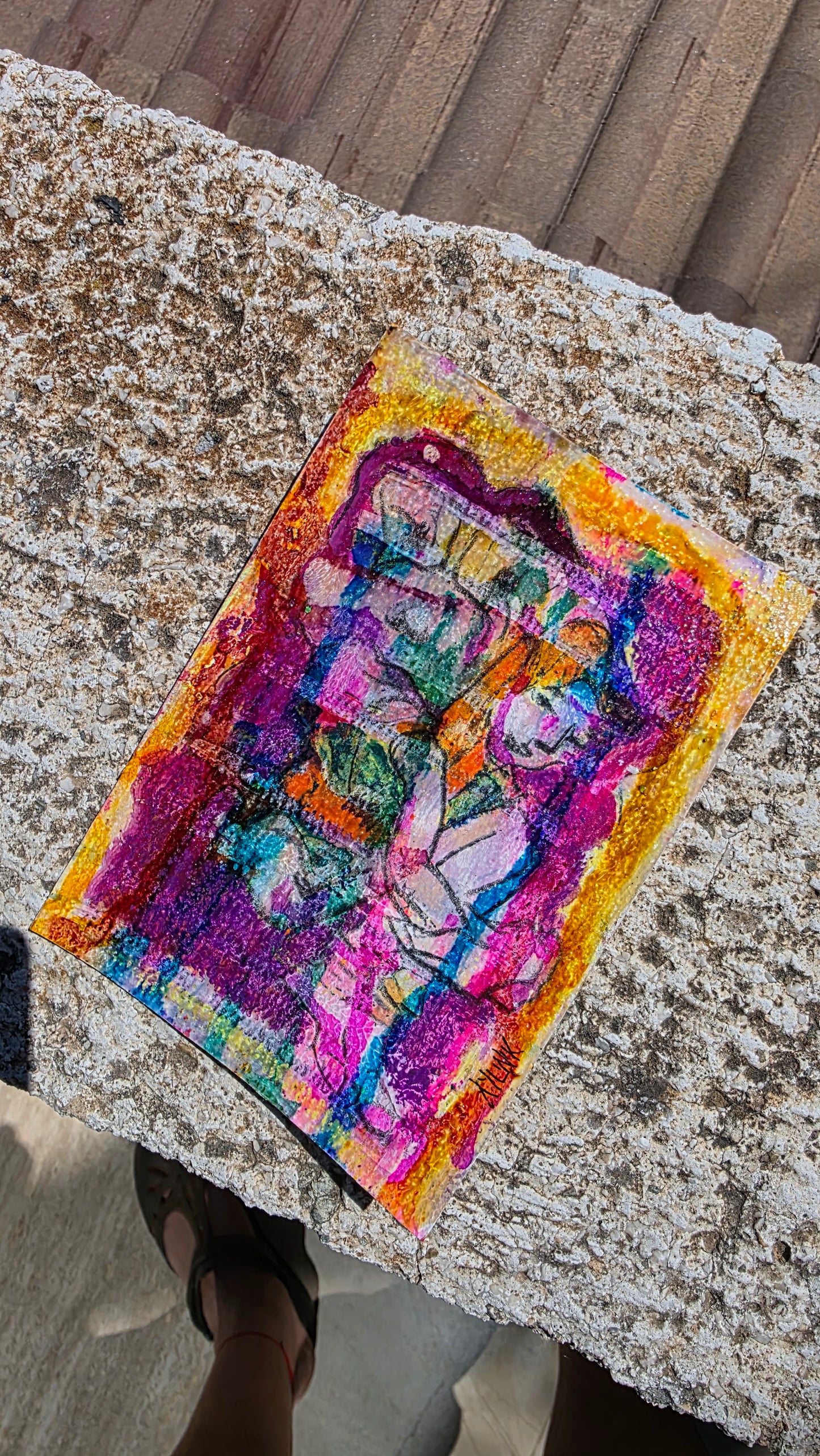 Aylin Eskinazi — Correspondances #2 — original postcard artwork