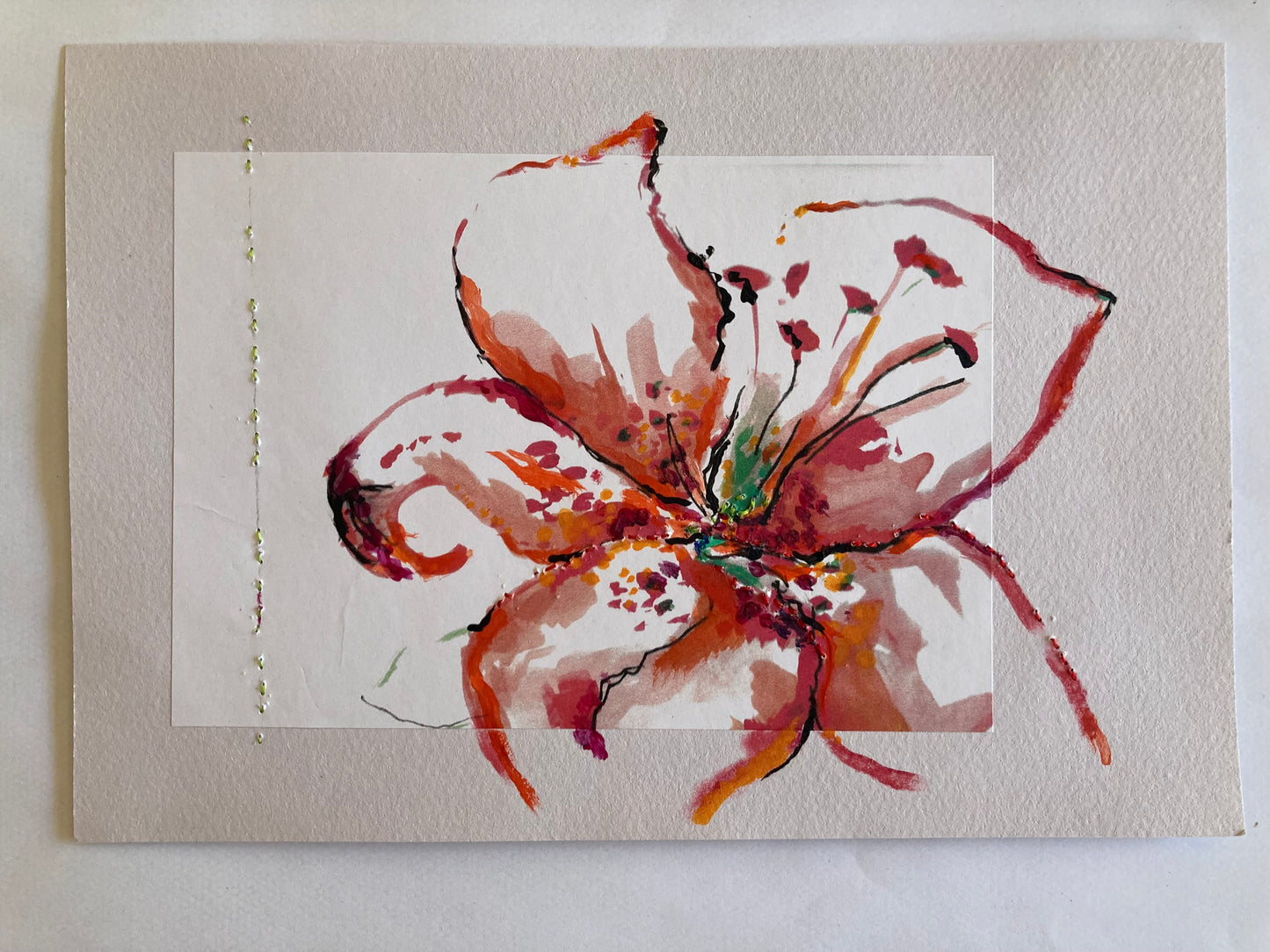 Bernadine Jones — Correspondances #1 — original postcard artwork