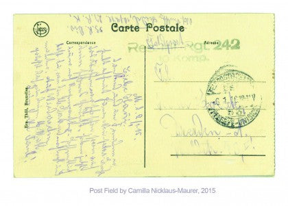 Camilla Dr. Nicklaus-Maurer — Correspondances #2 — original postcard artwork