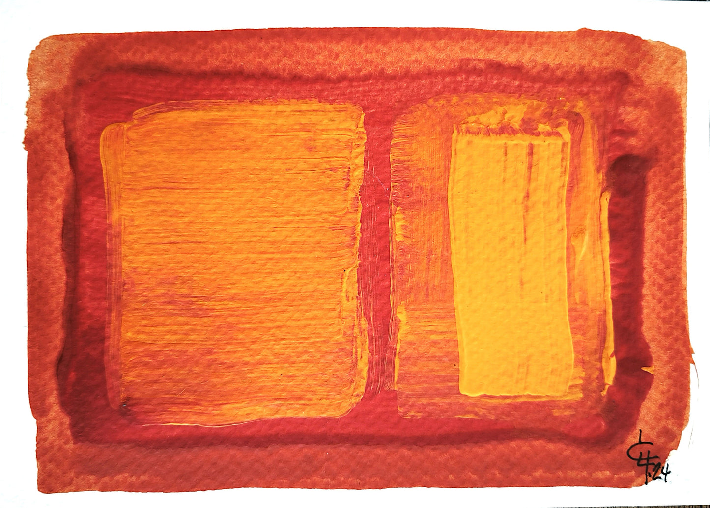 Carol Updegrave — Correspondances #2 — original postcard artwork