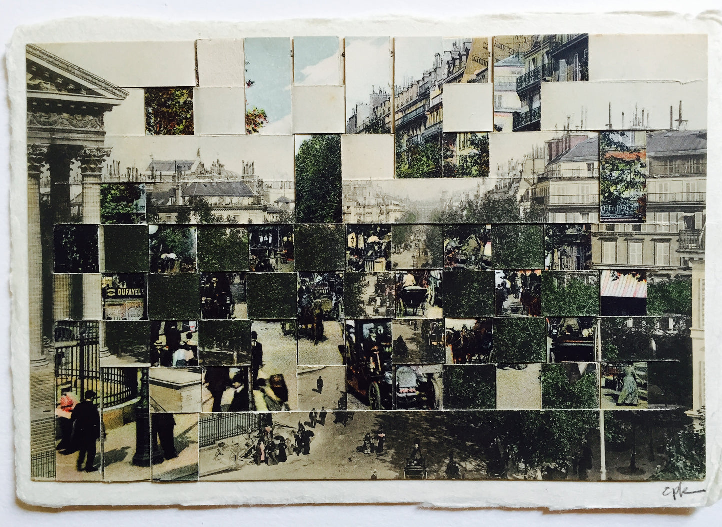 Carole Kunstadt — Correspondances #2 — original postcard artwork
