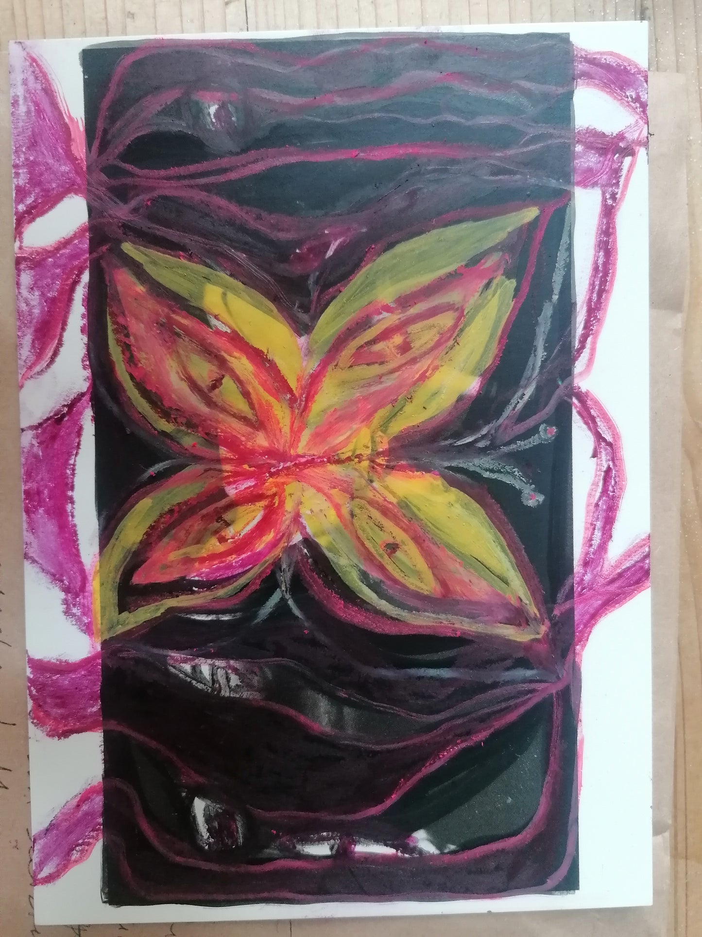 Cecile Pernilla Föppl — Correspondances #1 — original postcard artwork