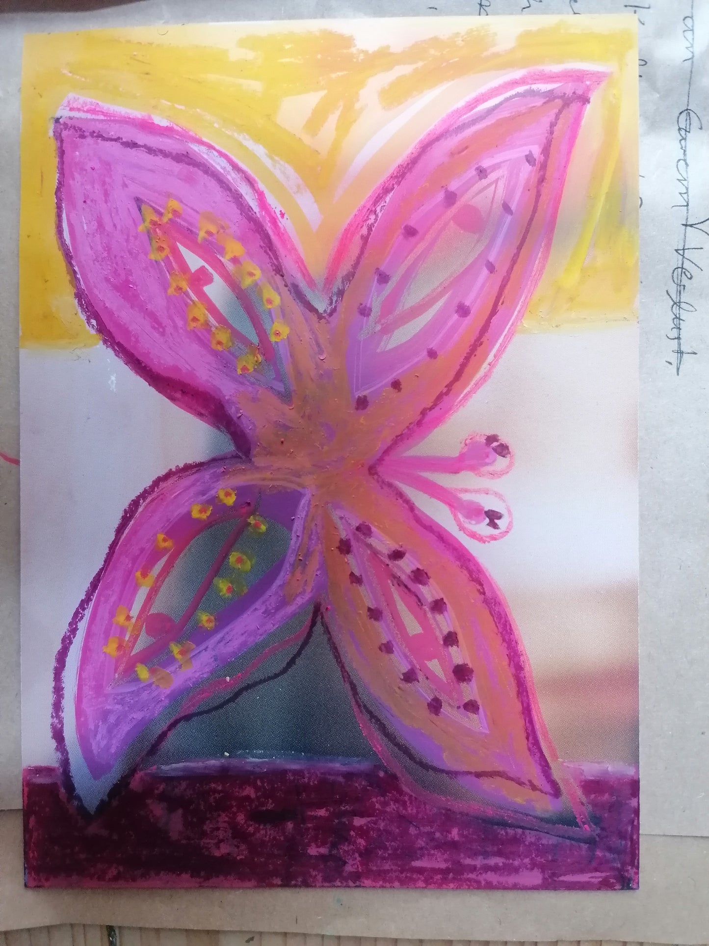 Cecile Pernilla Föppl — Correspondances #3 — original postcard artwork