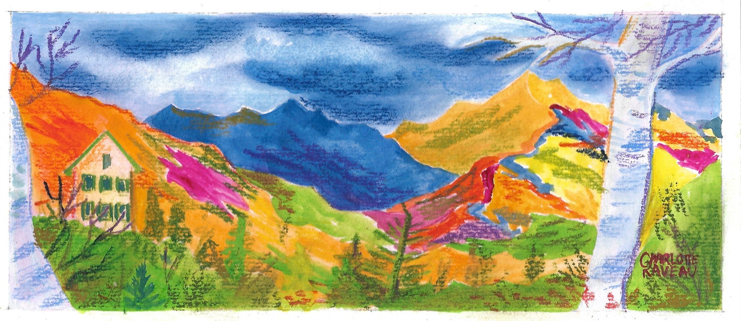 Charlotte Raveau — Correspondances #1 — original postcard artwork