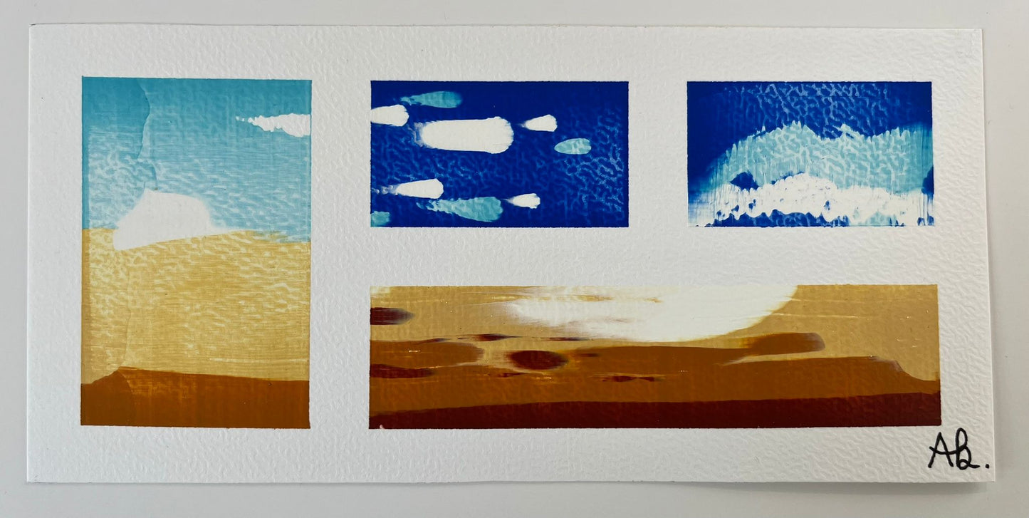 Christelle Anne Beyeler — Correspondances #1 — original postcard artwork