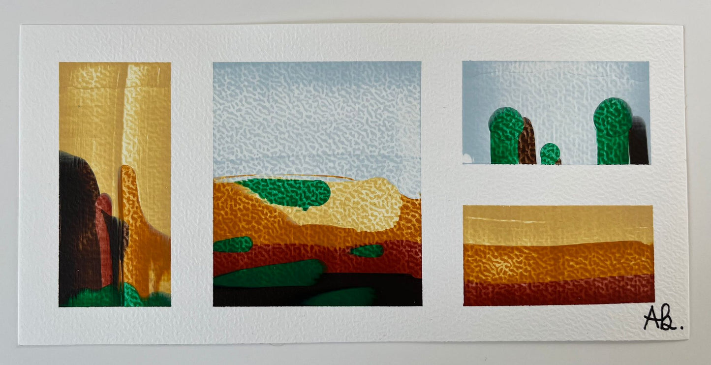 Christelle Anne Beyeler — Correspondances #3 — original postcard artwork