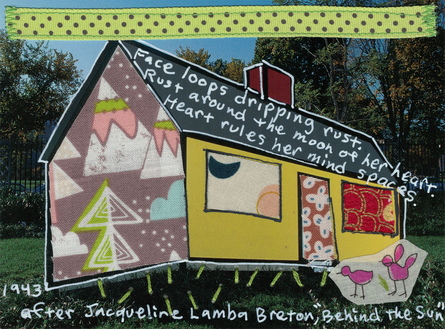 Cindy Rinne — Correspondances #1 — original postcard artwork