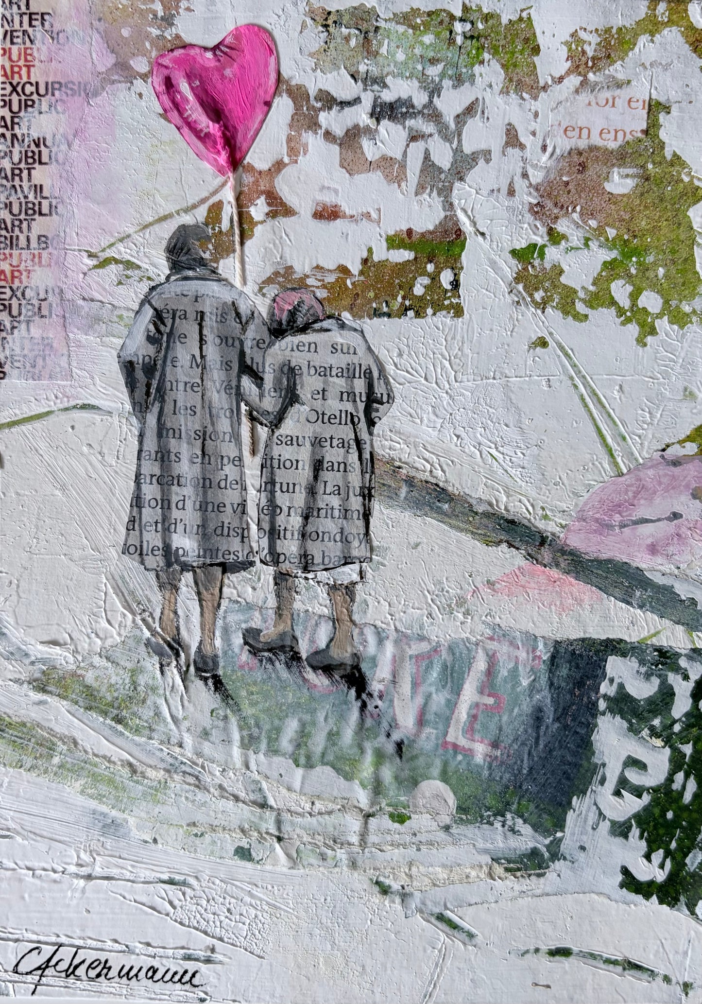 Claudia Ackermann — Correspondances #1 — original postcard artwork