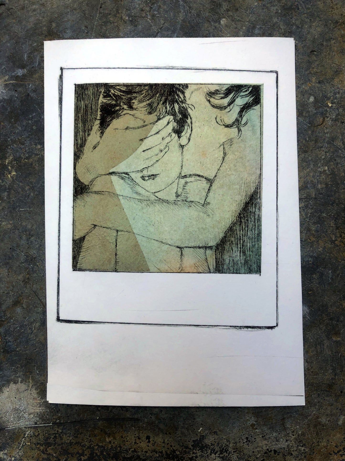 Claudia Jenatsch — Correspondances #1 — original postcard artwork