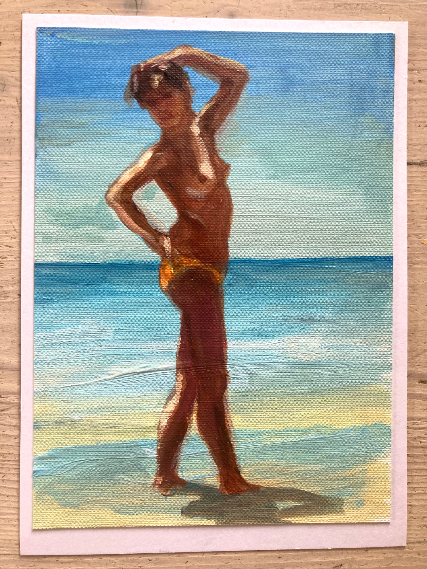 Cora Vogtschmid — Correspondances #1 — original postcard artwork
