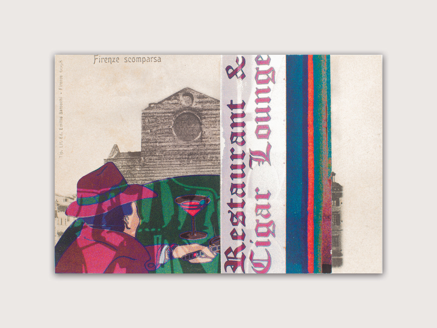 Corinne Whittemore — Correspondances #3 — original postcard artwork