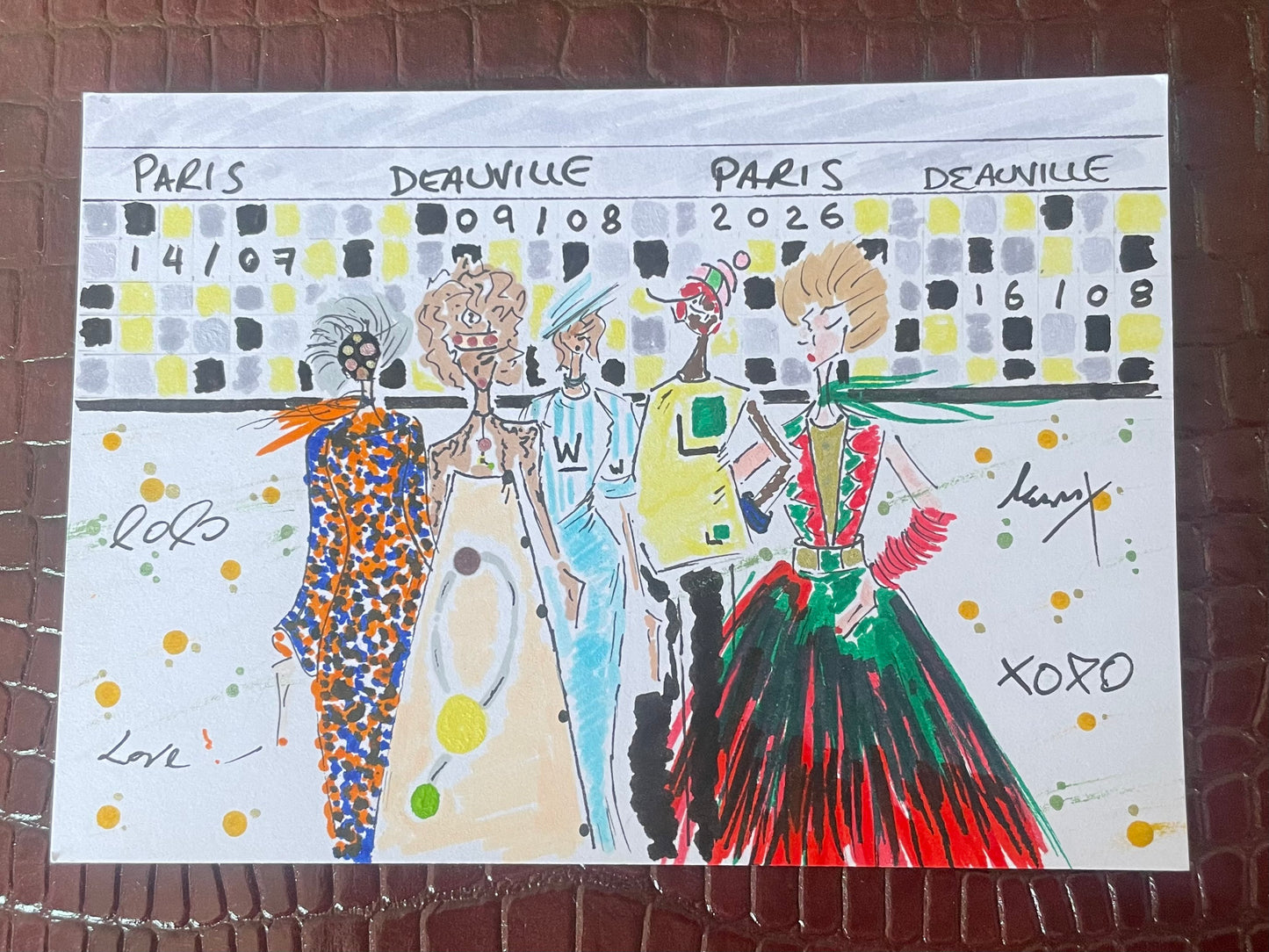 Courtney Cole — Correspondances #1 — original postcard artwork