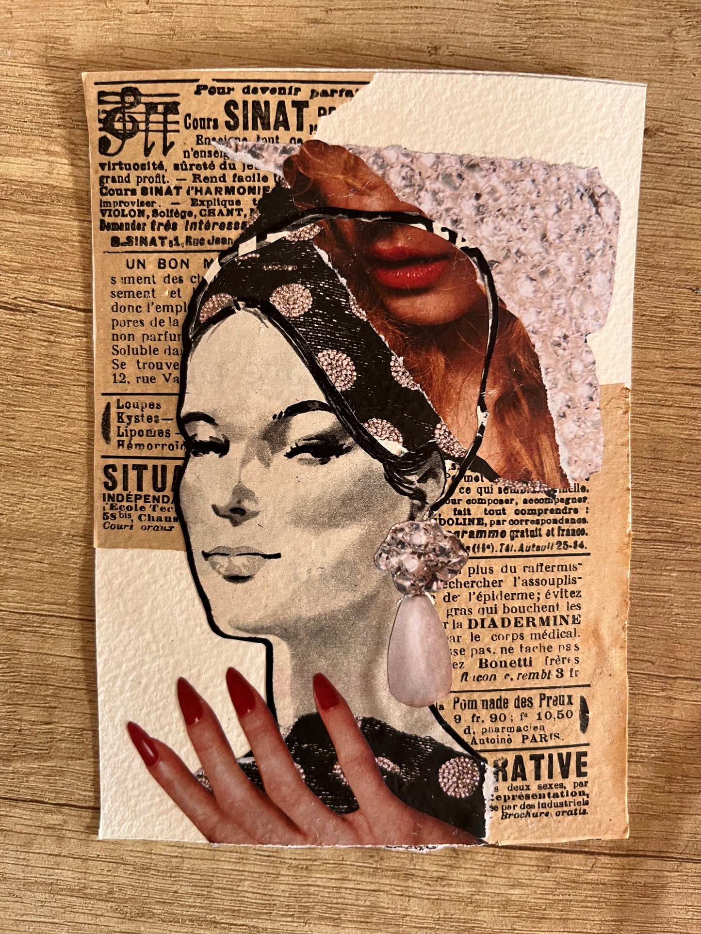 Cristina Hélcias — Correspondances #1 — original postcard artwork