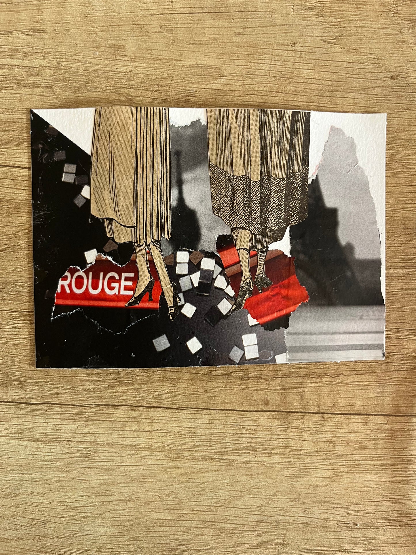 Cristina Hélcias — Correspondances #2 — original postcard artwork