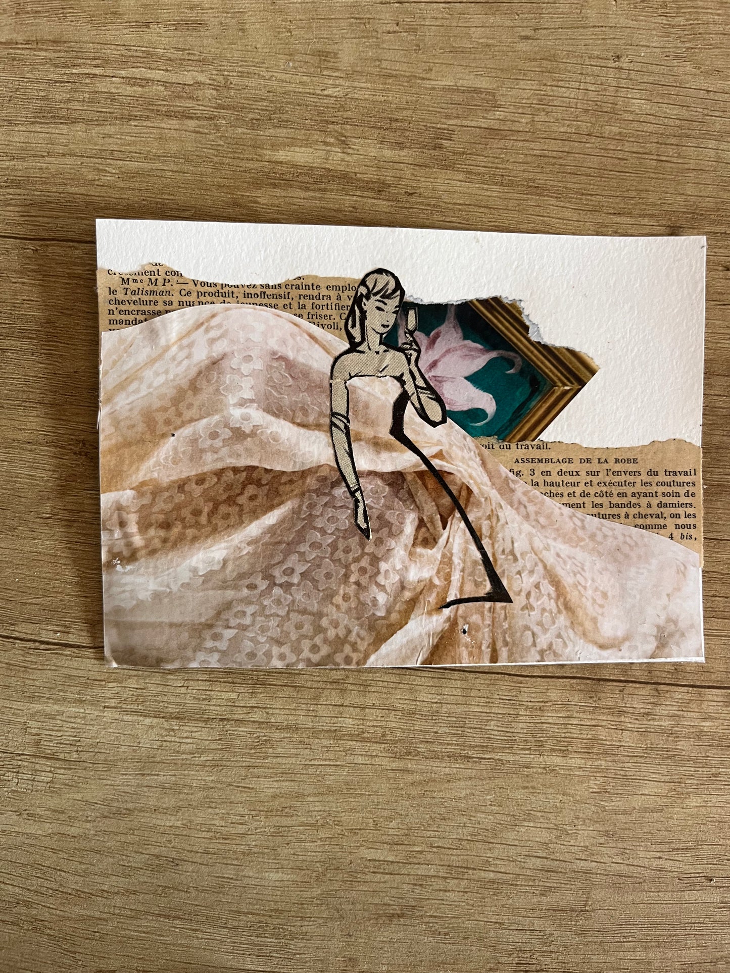 Cristina Hélcias — Correspondances #3 — original postcard artwork