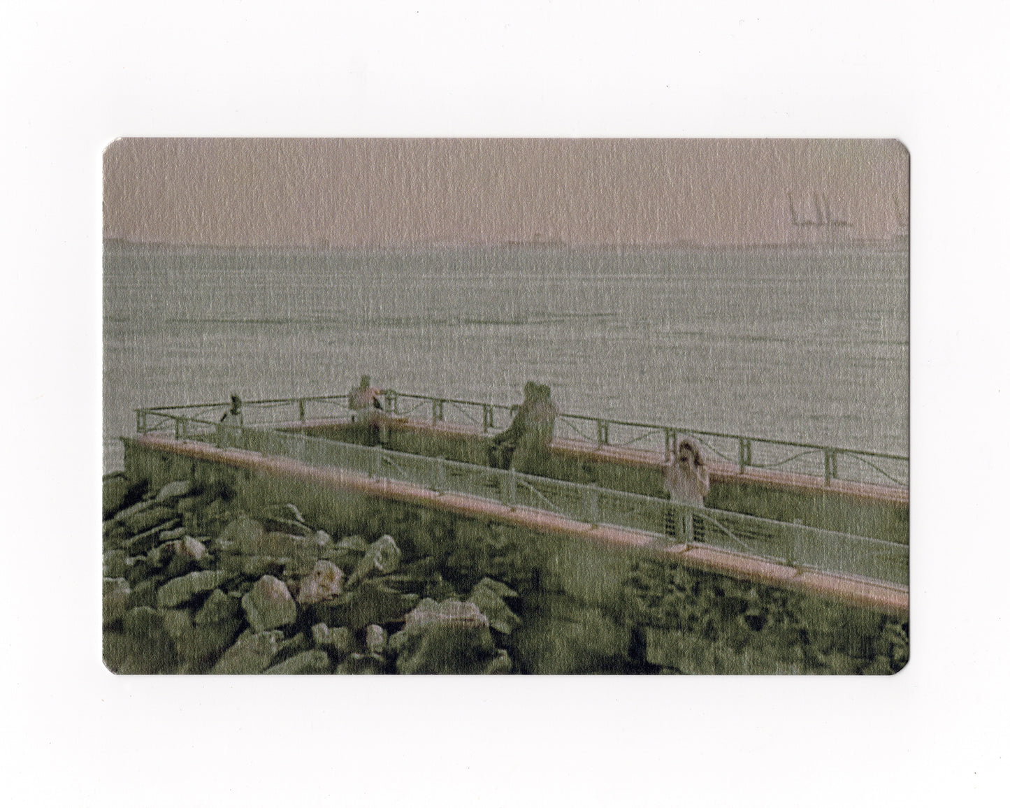 Danielle Glovin — Correspondances #2 — original postcard artwork