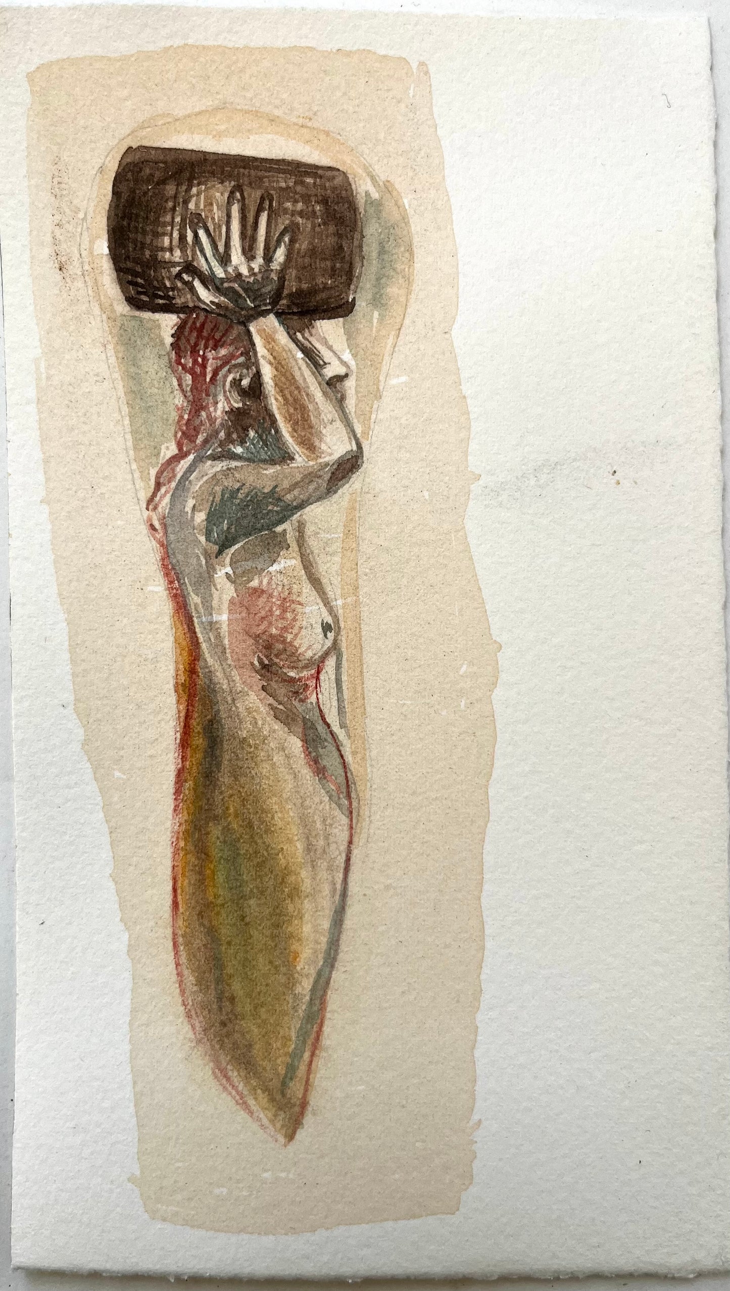 Deborah Walker — Correspondances #1 — original postcard artwork