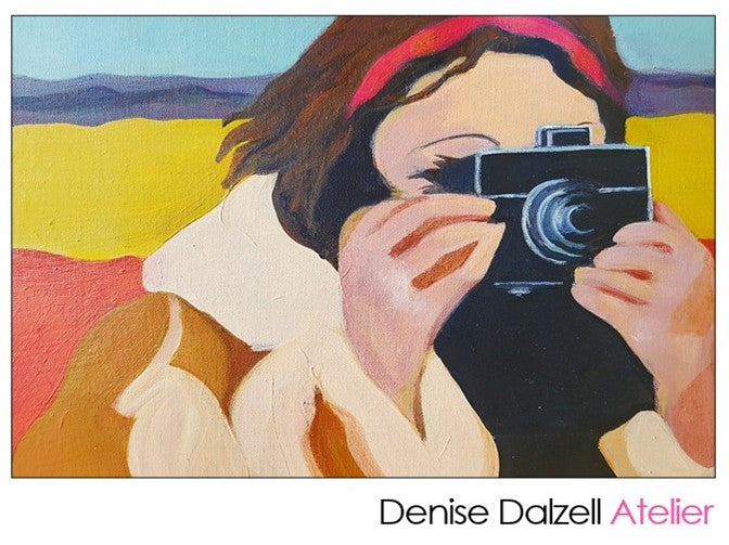 Denise Dalzell — Correspondances #1 — original postcard artwork