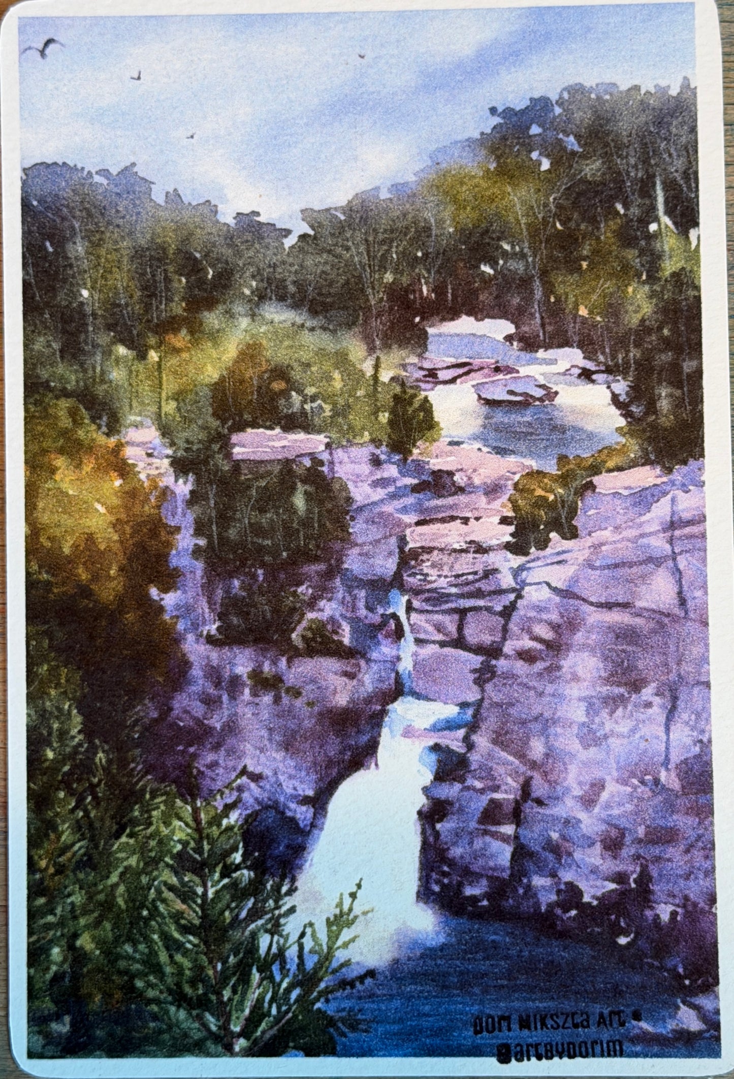 Dori Mikszta — Correspondances #3 — original postcard artwork