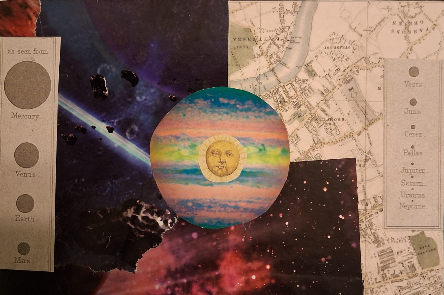 Douglas Burkett — Correspondances #2 — original postcard artwork