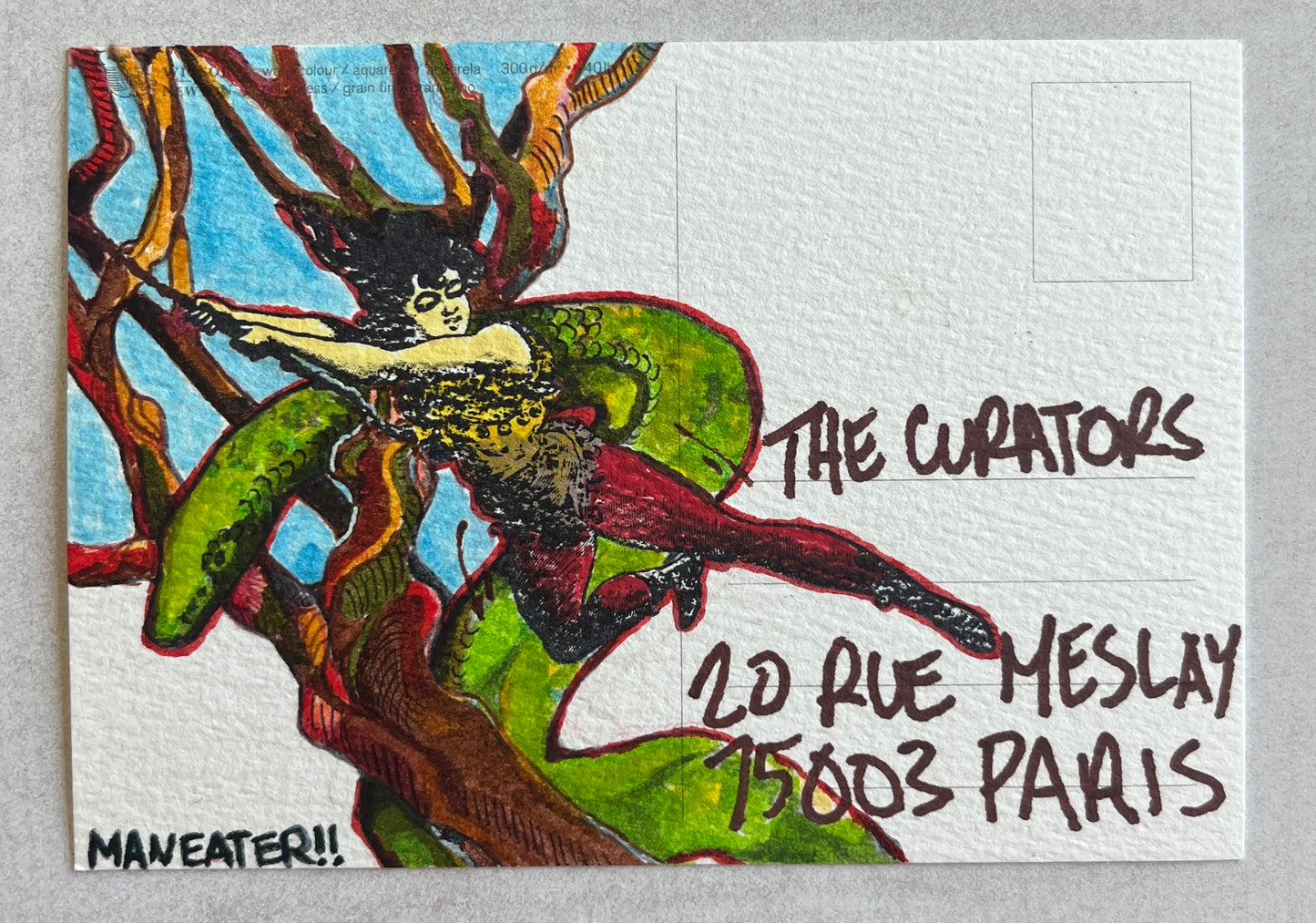 Eleanor Perrier — Correspondances #3 — original postcard artwork