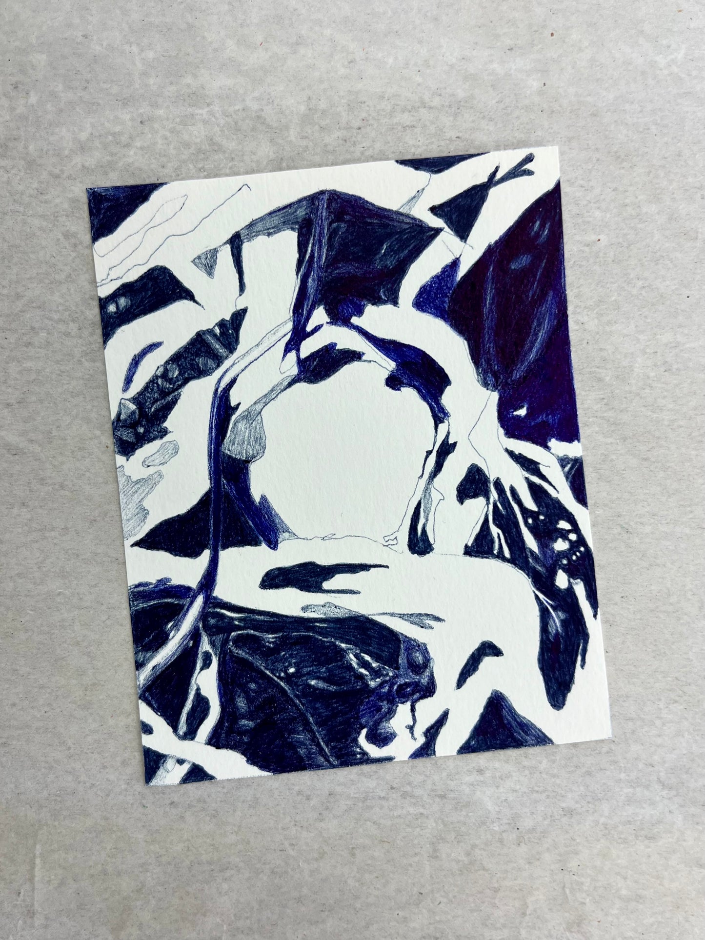 Elin Båve — Correspondances #1 — original postcard artwork