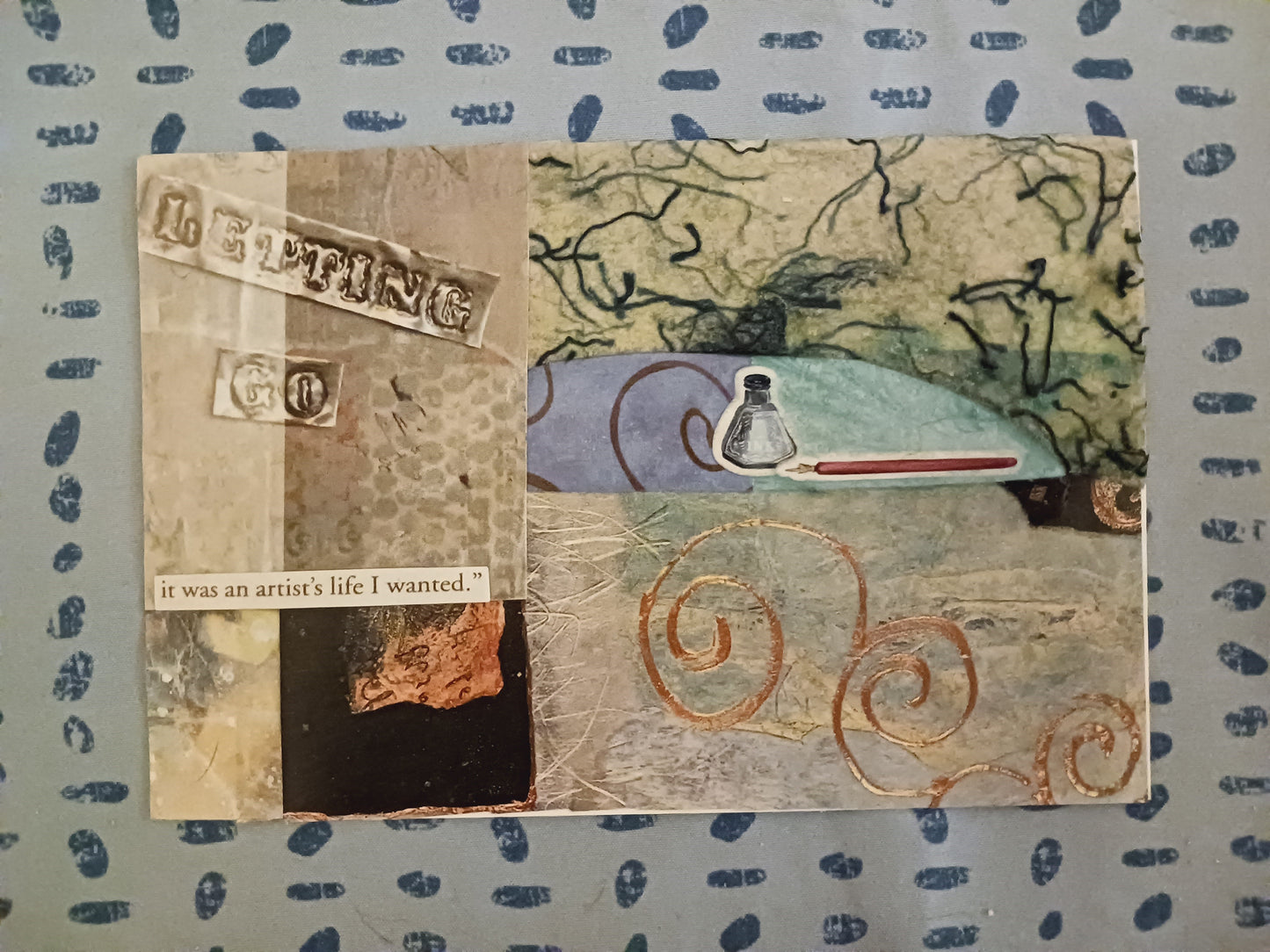 Elizabeth reynolds — Correspondances #1 — original postcard artwork