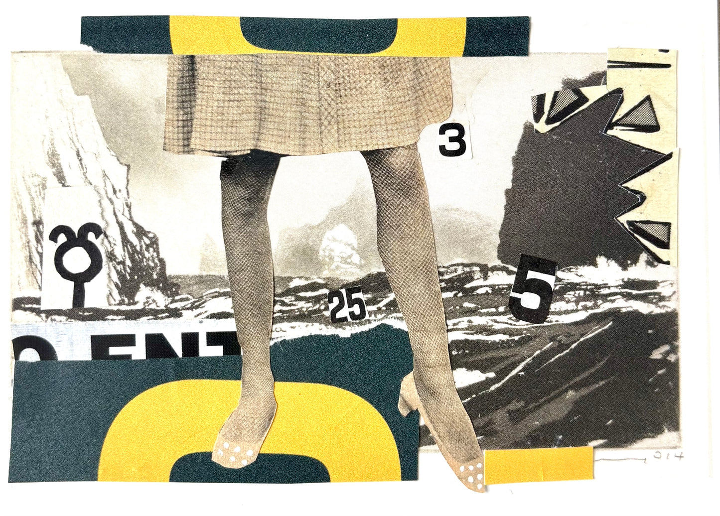 Emily Marbach — Correspondances #1 — original postcard artwork
