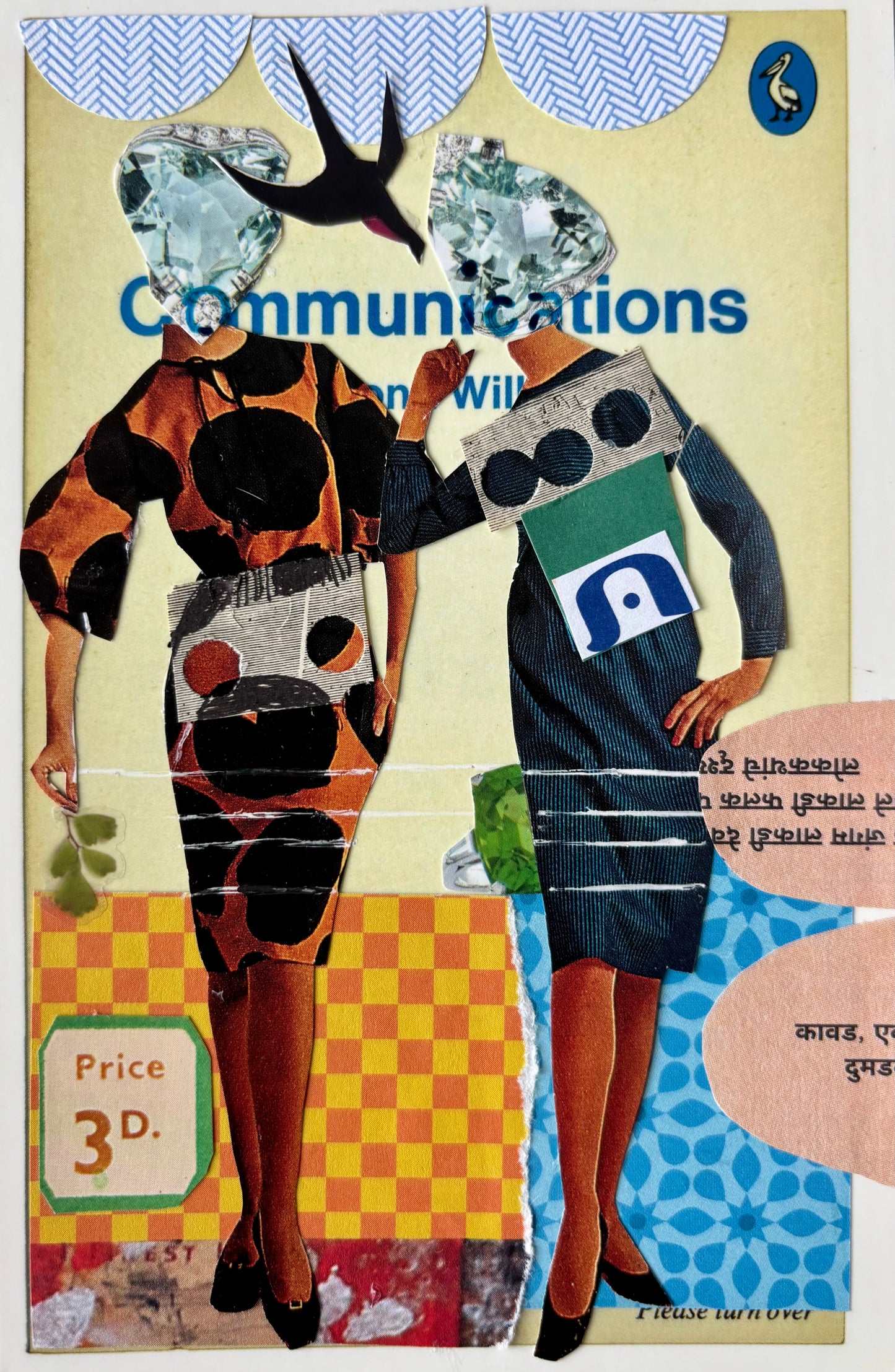 Emily Marbach — Correspondances #2 — original postcard artwork