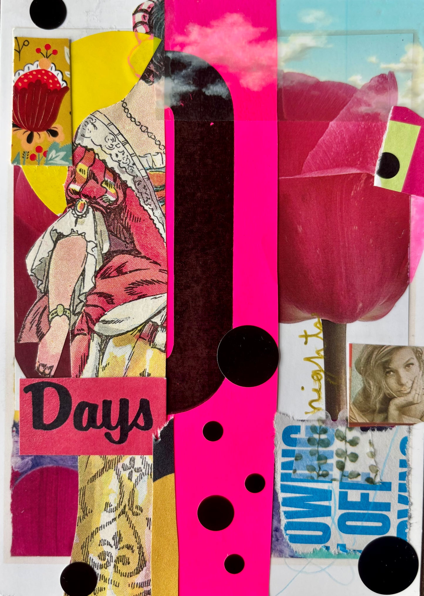 Emily Marbach — Correspondances #3 — original postcard artwork