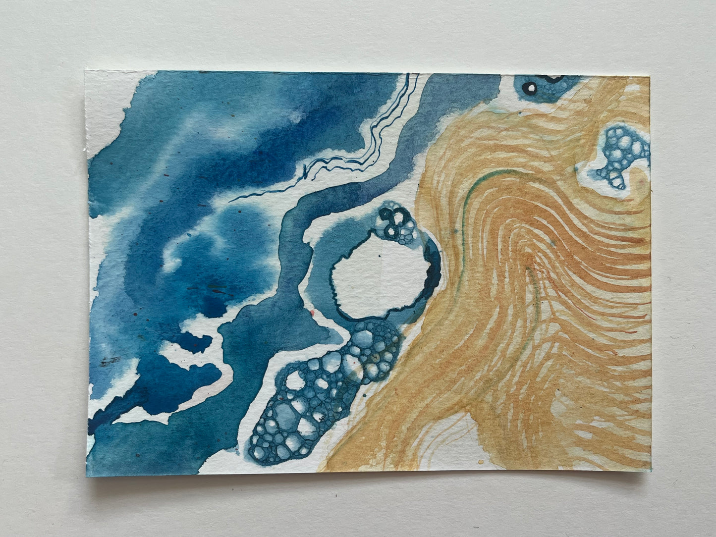 Emma Willard — Correspondances #1 — original postcard artwork
