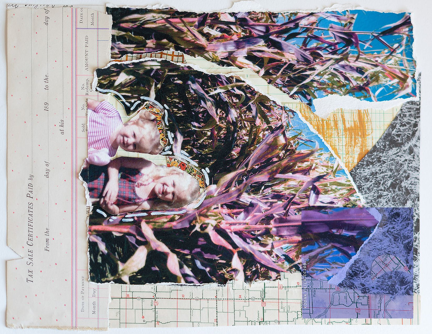 Epiphany Knedler — Correspondances #2 — original postcard artwork