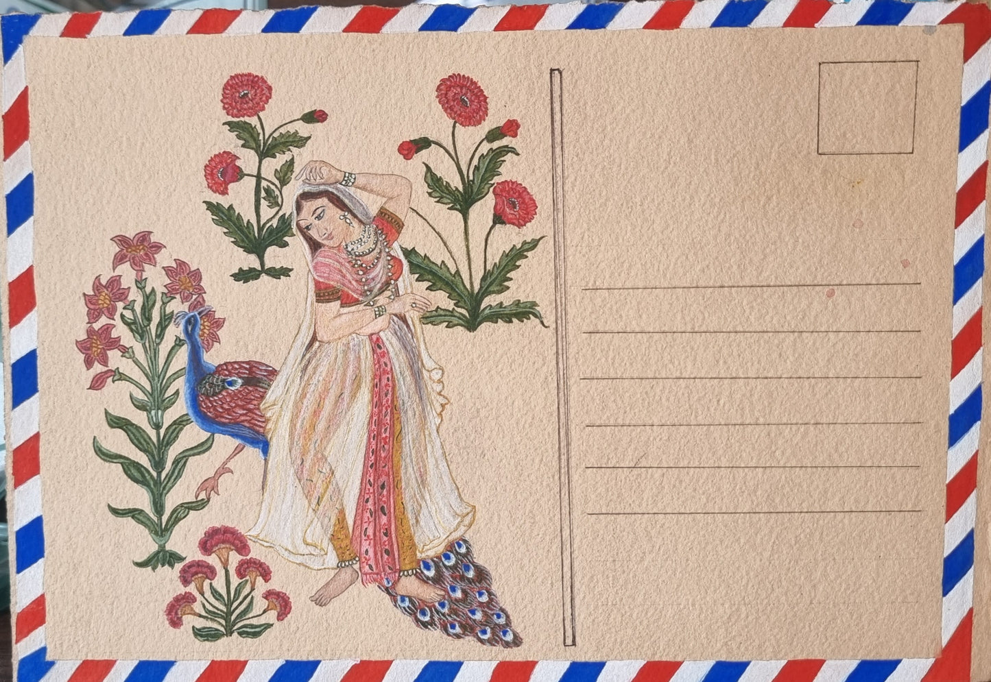 Faiza Gondal — Correspondances #1 — original postcard artwork