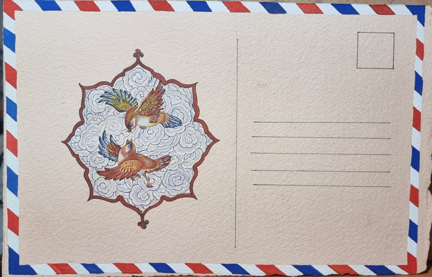 Faiza Gondal — Correspondances #2 — original postcard artwork