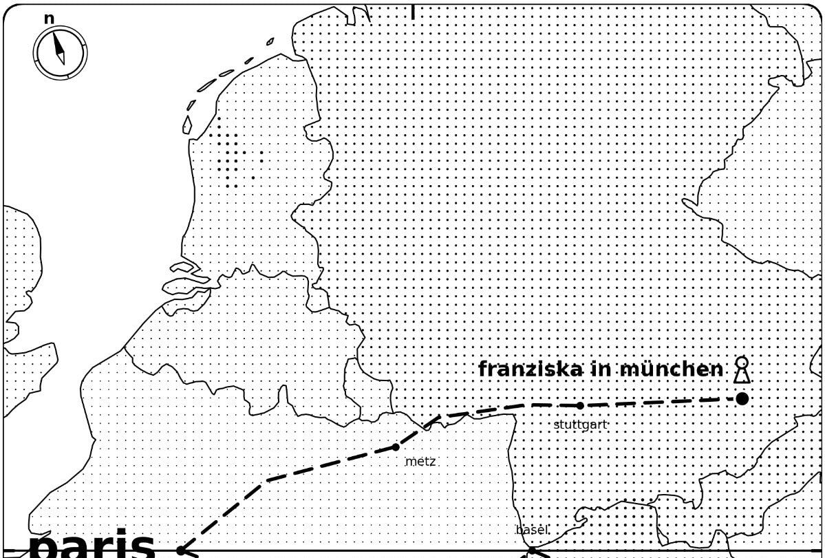 Franziska Deecke — Correspondances #1 — original postcard artwork