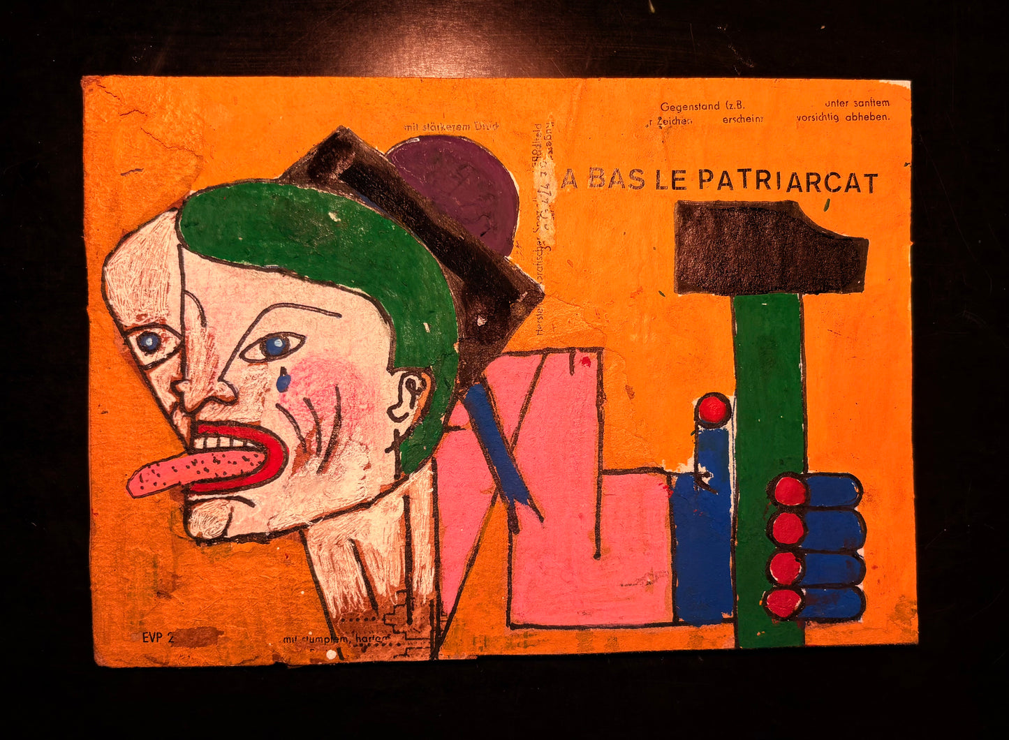 Friede König — Correspondances #3 — original postcard artwork